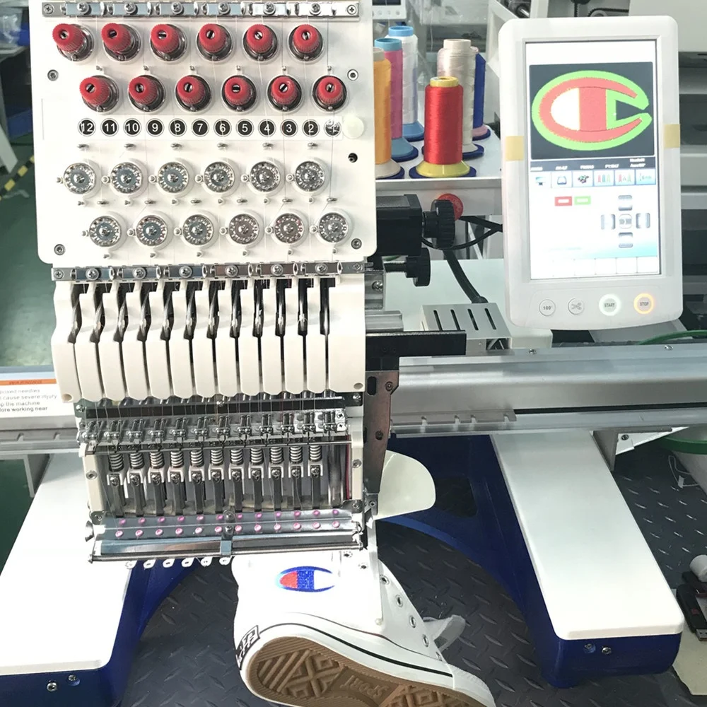 1 Head Sequin Embroidery Machine With Barudan Design For Embroidery