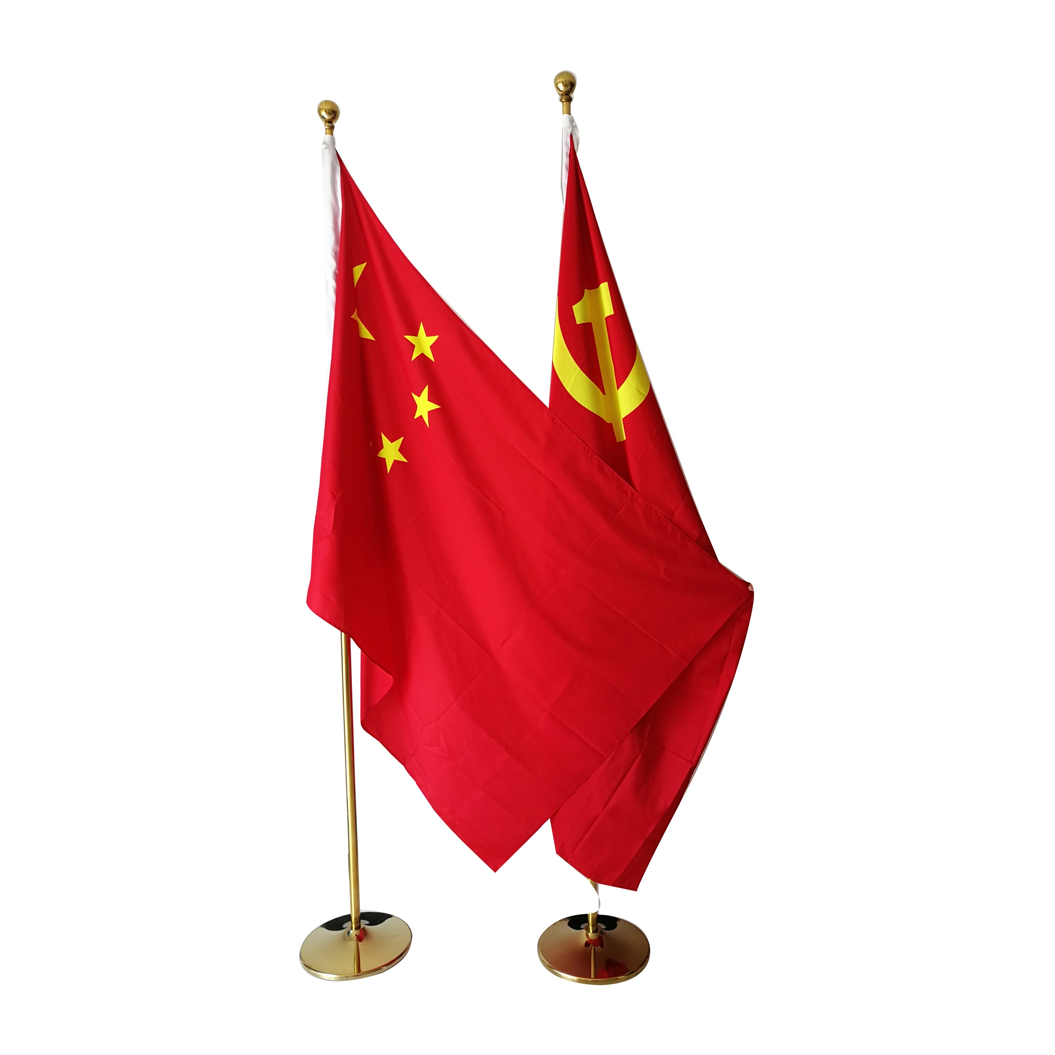 cmyk 100% 聚酯定制办公桌桌旗横幅带/不带金属支架