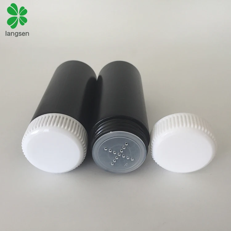 60ml plastic baby talcum powder bottle with sifter screw cap