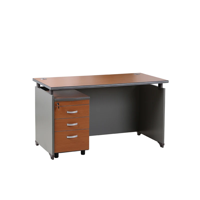 Finished Melamine Chipboard Office Desk Oval Office Working Desk