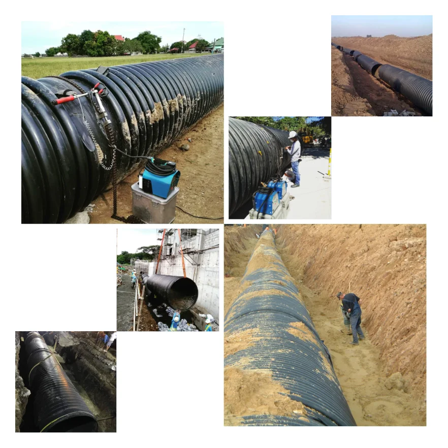 Hdpe Plastic Geothermal Pipe 40mm Pe Ground Source Heat Pump Pipe