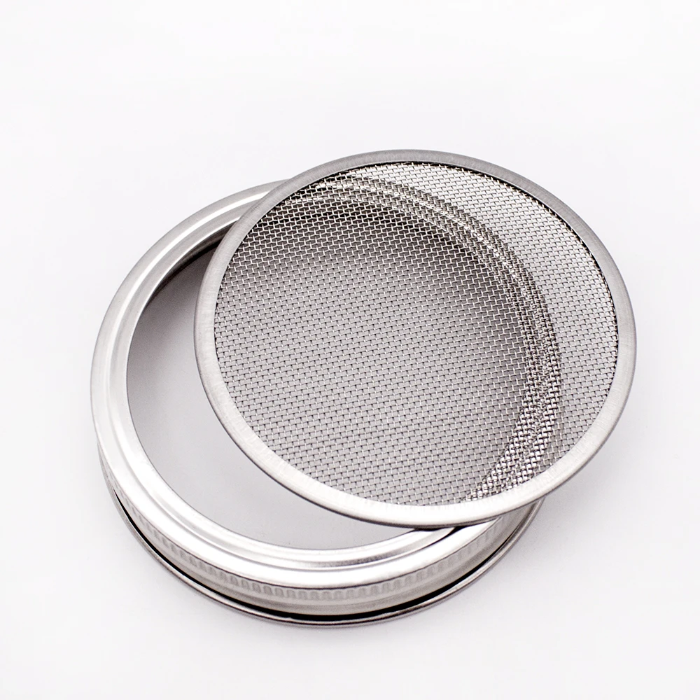 Sprouting Glass Jar Set With 304 Stand Stainless Steel Lid,Holder