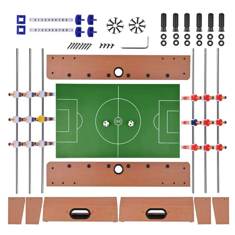 Eco 27 Inch Wooden Tabletop 6 Grip Soccer Table Game Baby Kids Football