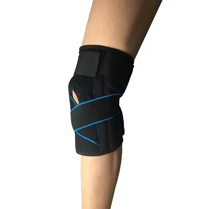 Sports Medicine Soft Neoprene Compression Knee Brace Athletes' Sports Support with Protection Function supplier