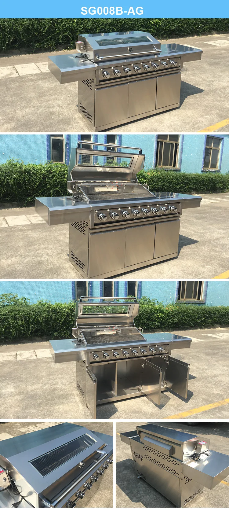 outdoor barbecue kitchen on Window Grilles Bbq Grills Stainless Steel Outdoor Bbq Grill Barbecue Equipment Kitchen Cabinet Out Door Kitchen Buy Window Grilles Iron Window Grill Design Bbq Grills Product On Alibaba Com