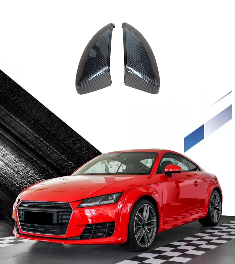 Wholesale FOR Audi TT R8 TTRSカーボンファイバーバックミラーカバー