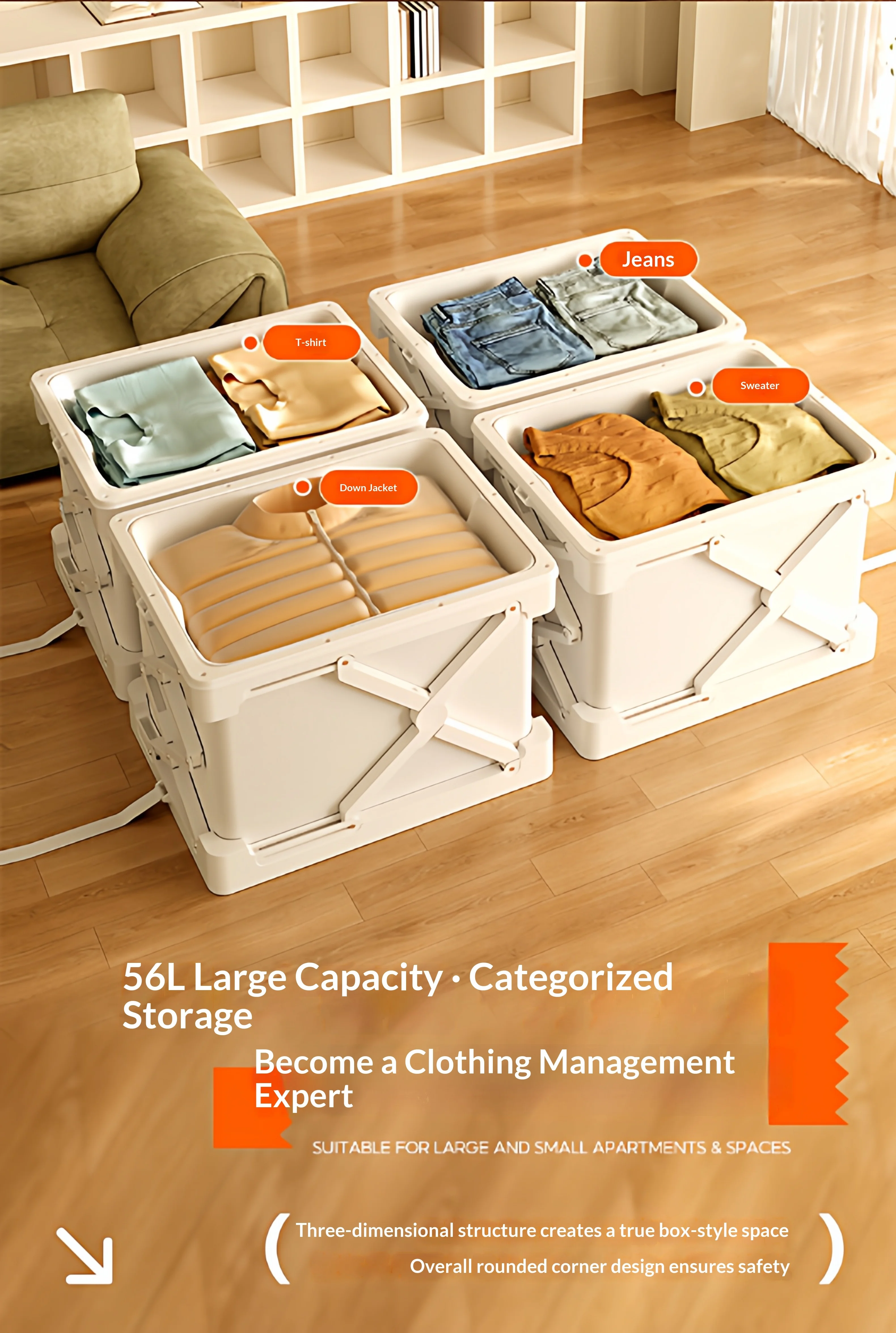 Ant Box Plastic Foldable Vacuum Storage Box Anti-mildew Moisture-proof ...