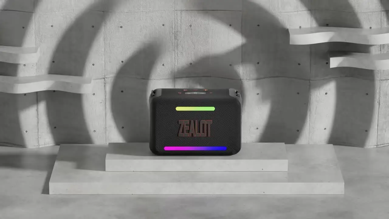 ZEALOT S95M ポータブルワイヤレススピーカー RGB LED 深いバスサウンド