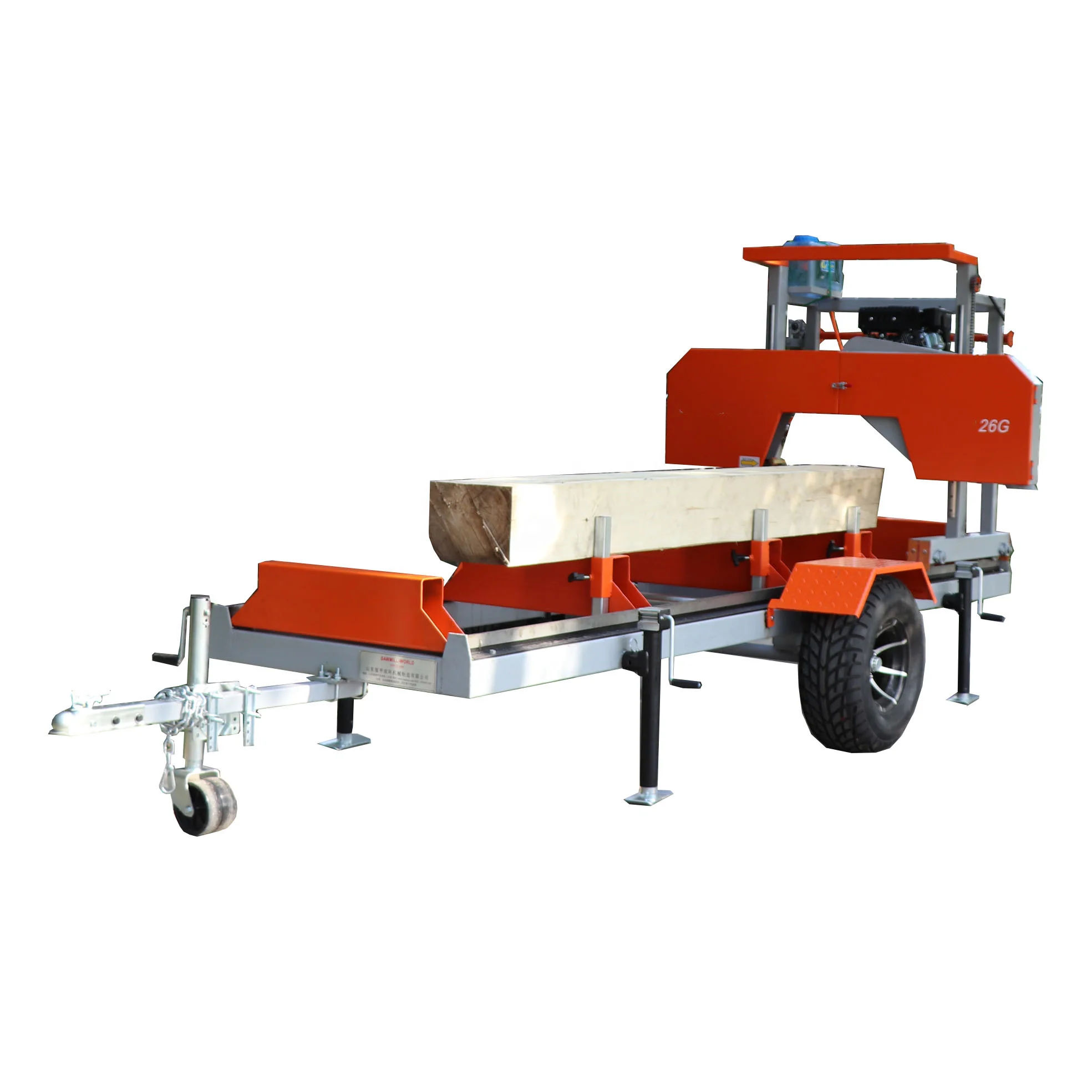 Sawmills Portable Bandsaw Mill With Mobile Wheels/ High Quality ...