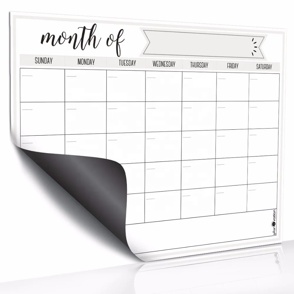 17 *13inch High Quality Magnetic Monthly Weekly Planner Dry Erase