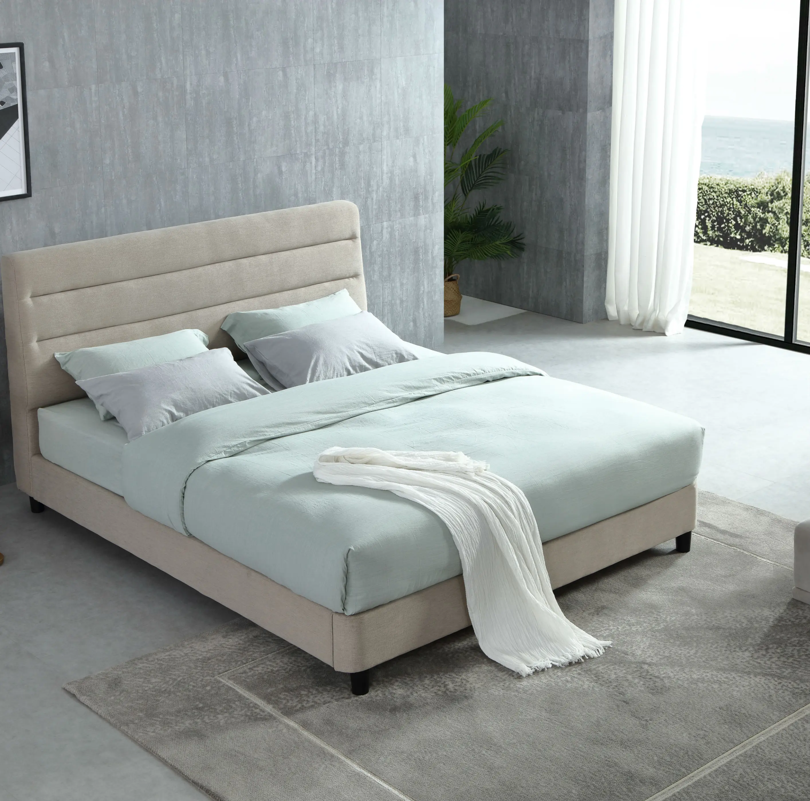 Ai Di Free Sample Modern Soft Bed Frames Set Room Furniture Set Luxury ...