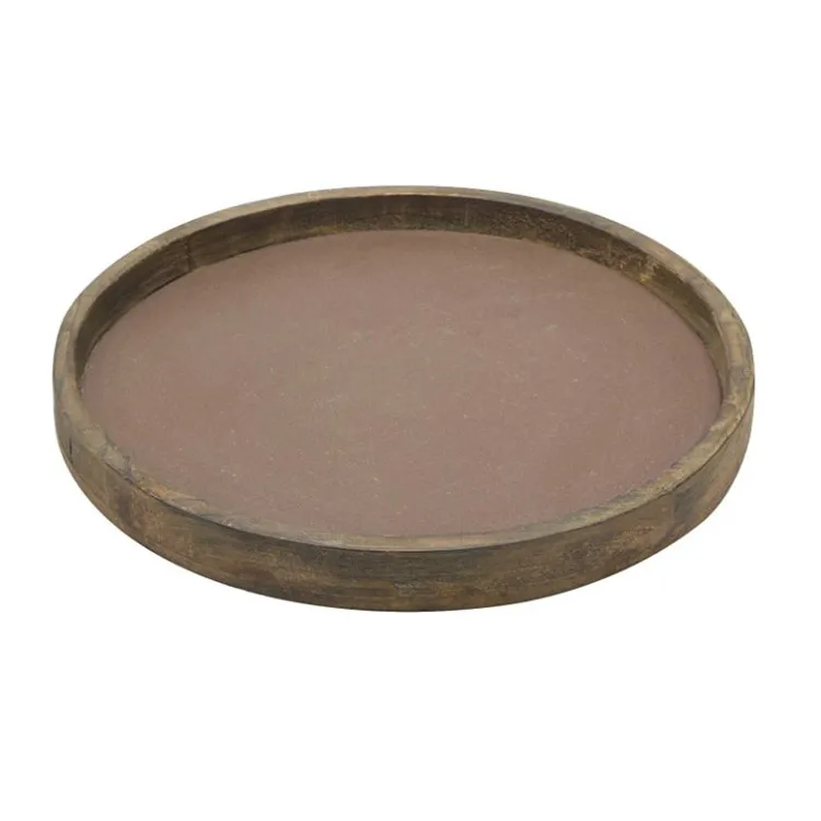 round wood serving tray rustic