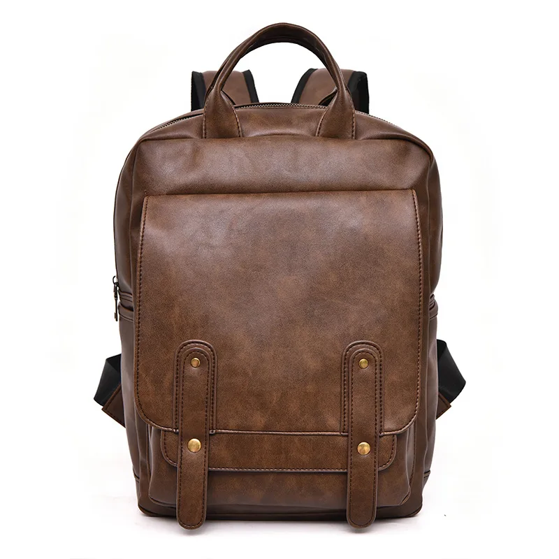 New Backpack Computer Bag Men Bag  School Bag Backpack Casual College Style bags for men leather  backpack