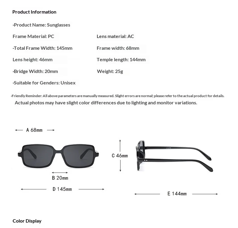 2026 New Cross-Border Vintage Square Sunglasses European And American Fashion Simple Rivet Unisex Flat Lens UV400 Full_voghion.com