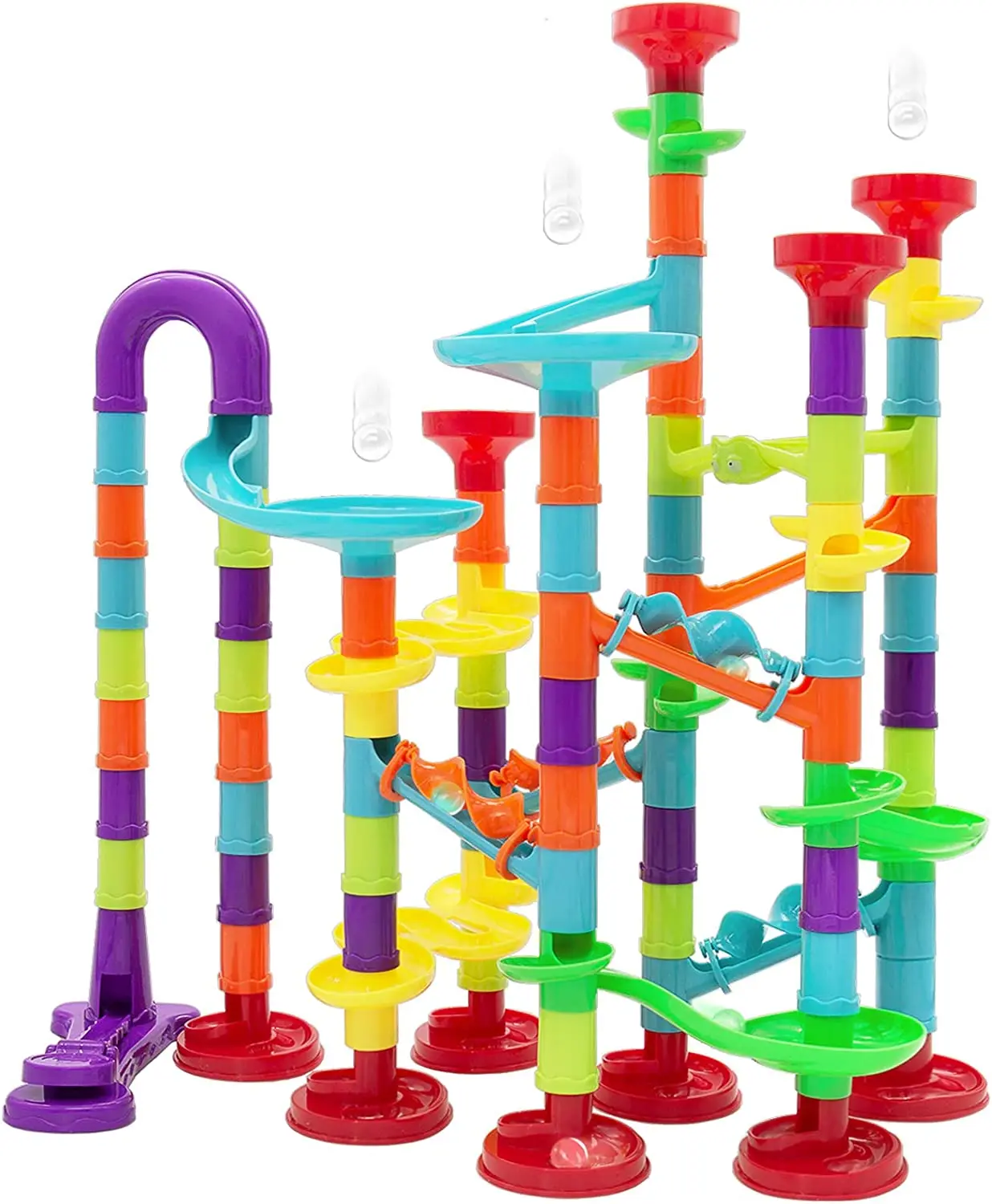 Marble Run Set For Kids Marble Track Maze Race Games 113pcs 