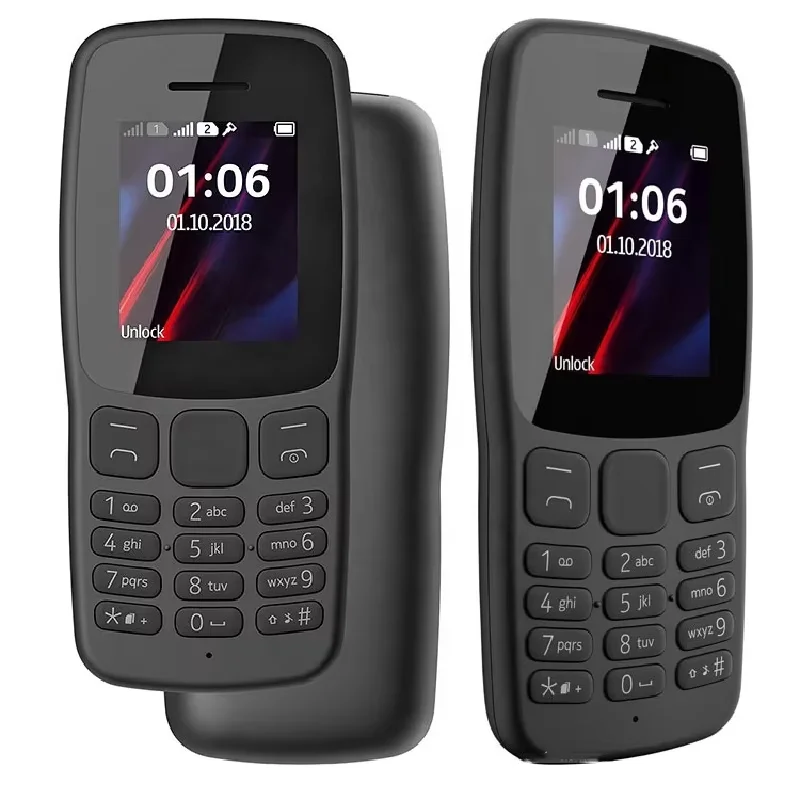 FCC ID label and LTE band chart on back of certified 4G feature phone