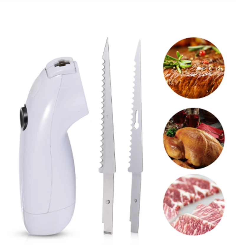 Electric Steak Knife Stainless Steel Kitchen Tool for Meat, Deli Bread, and Frozen Vegetables