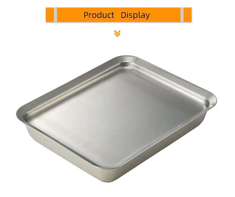 Japanese Style Metal Sushi Tray Stainless Steel Multipurpose Kitchen