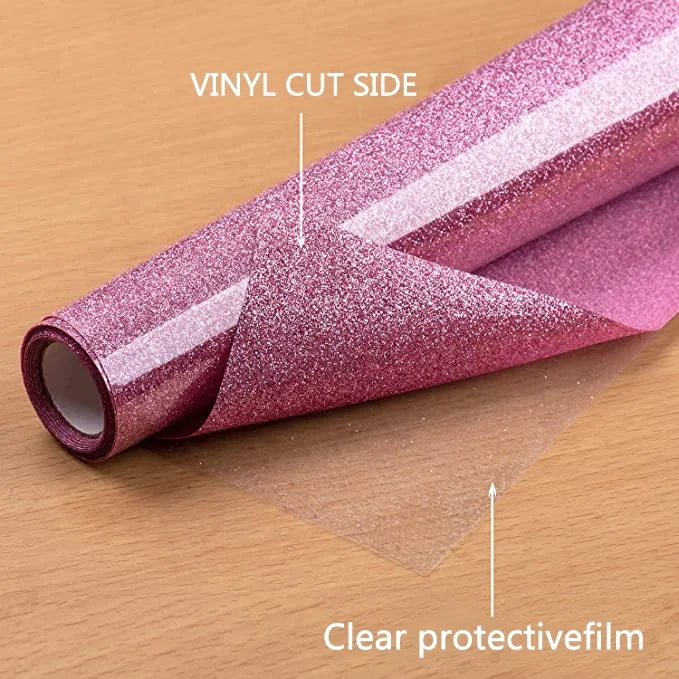 Guangyintong Pu Glitter Lighting Easyweed Htv Iron On Vinyl New Heat