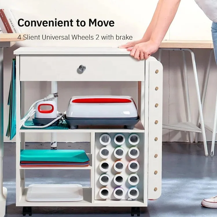 Oem Organization Rolling Storage Cart Compatible Heat Presses