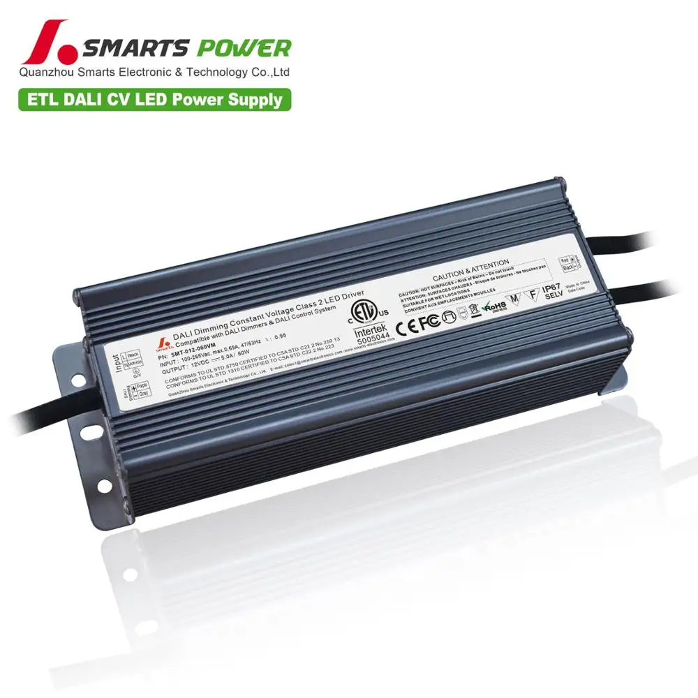 MR16 dali dimming dimmable led power supply 12v 60w