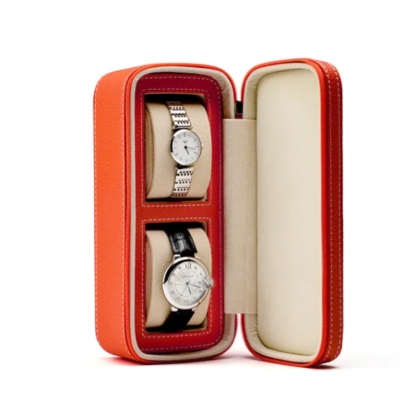 collection full grain leather watch roll case travel watch box