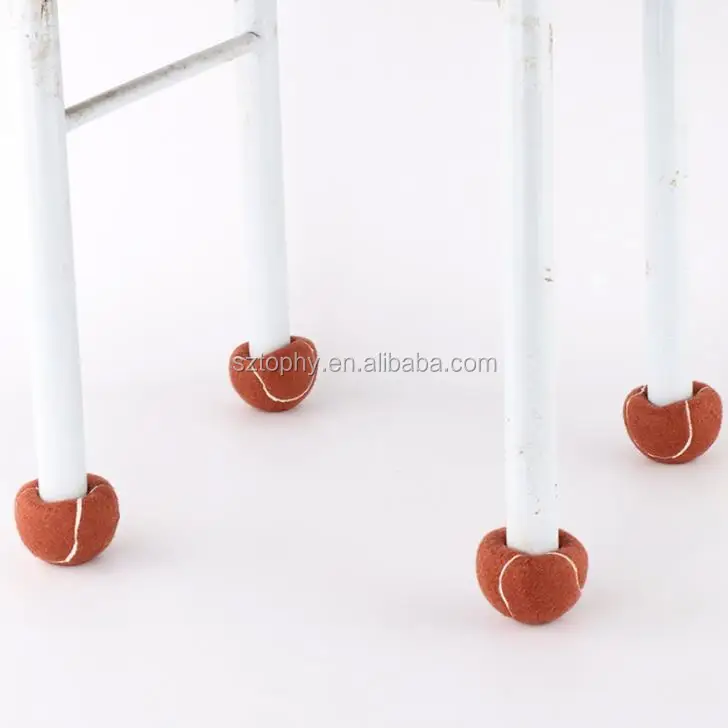 Wholesale Custom Rubber Chair Leg Covers Furniture Foot Tennis Balls