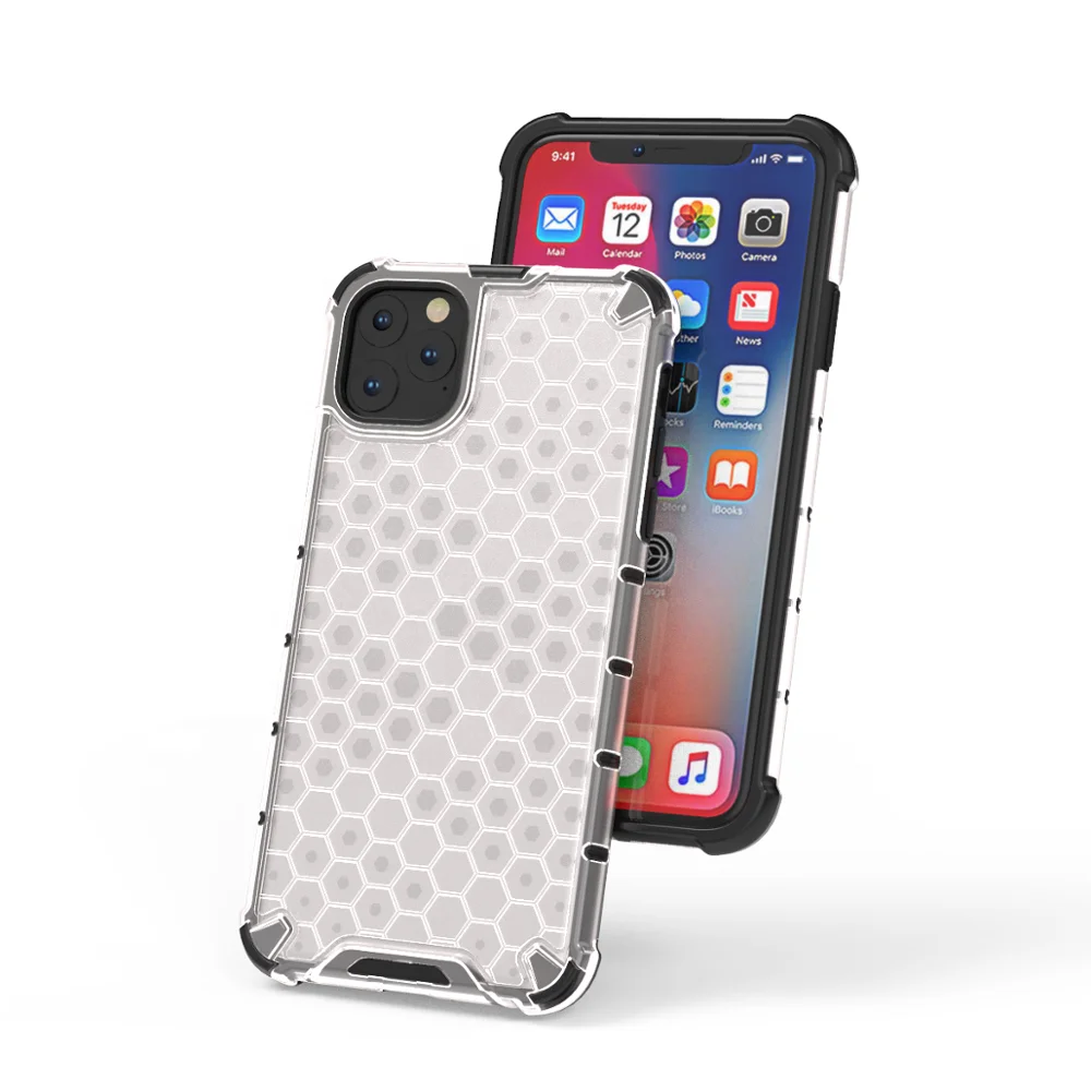 2020 Approvisionnement d'usine Doux au Toucher En Nid D'abeille pour iPhone 11 Pro Max &Eacute;tui Rigide Pour T&eacute;l&eacute;phone Portable pour iPhone 11 Pro Max - ANKUX Tech Co., Ltd