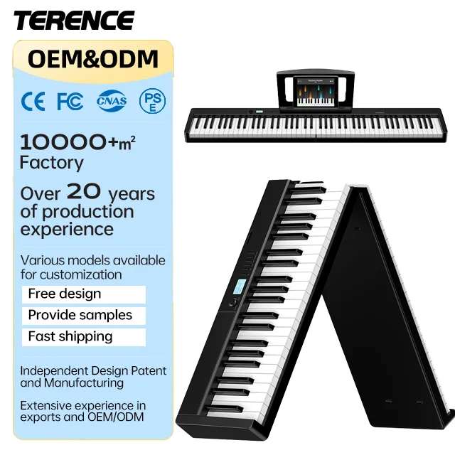 Terence V30 Portable Digital Piano - 88 Keys & Touch Sensitivity