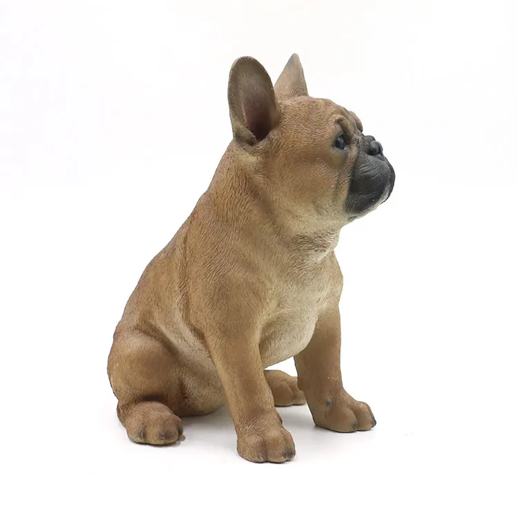 Life Size Polyresin Animal Dog Figurines Bulldog Sculpture,Realistic ...