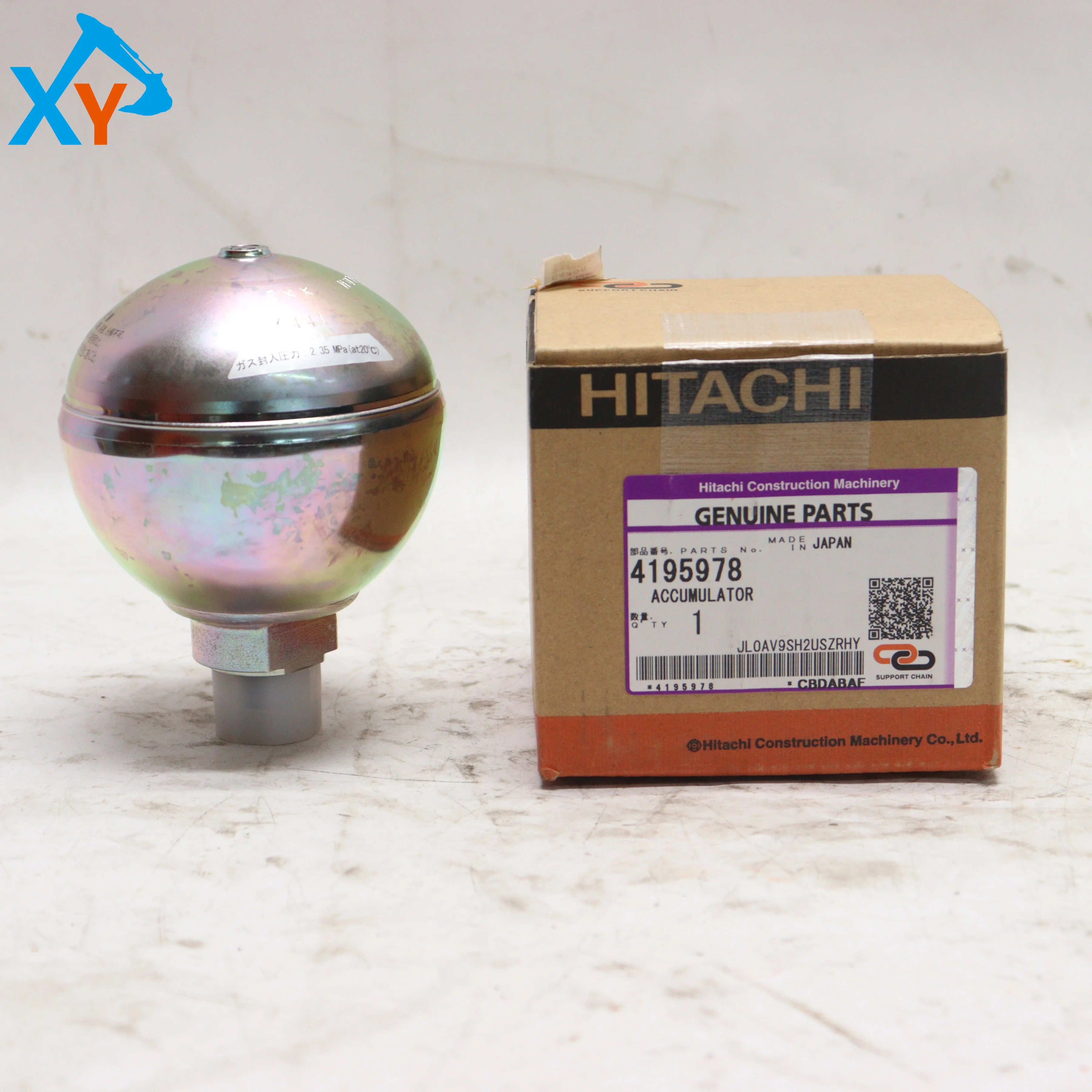 Original Excavator Hydraulic Accumulator 4195978 for Hitachi ZX120