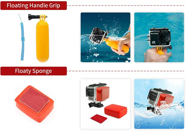 Gopro Hero 7 Action Camera Accessories Mounts Kit Storage For Women