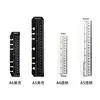 pvc interpage rule a5 a6 loose-leaf notebook 6 hole scale ruler
