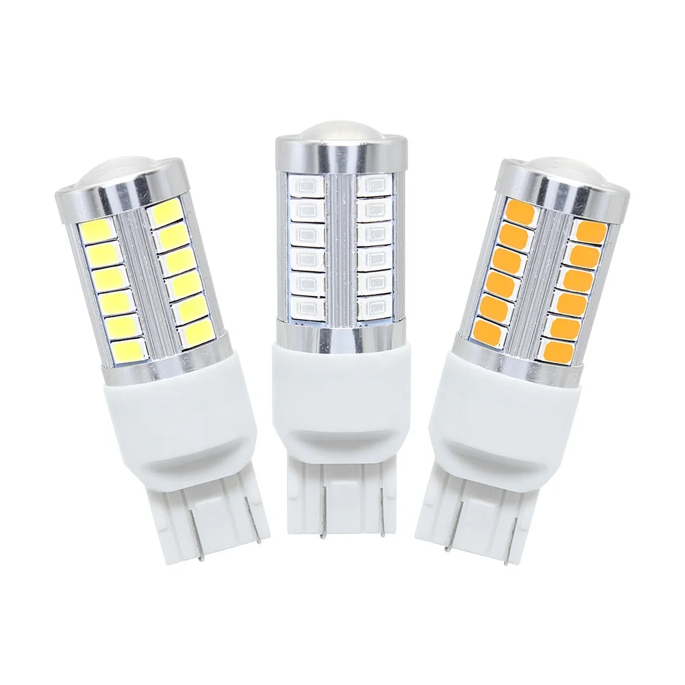 Strobe Flash T20 LED P21/5W BAY15D 1157 1156 ba15s 7443 5630 33SMD Car brake Bulb red blink led Tail Stop Light 12v