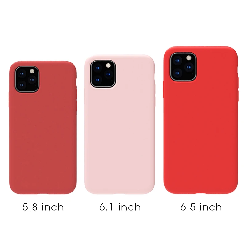 Market Best-selling Silicon Phone Case For iPhone 11 5.8 inch Phone Cover Case OEM Custom Logo Smart Phone Covers