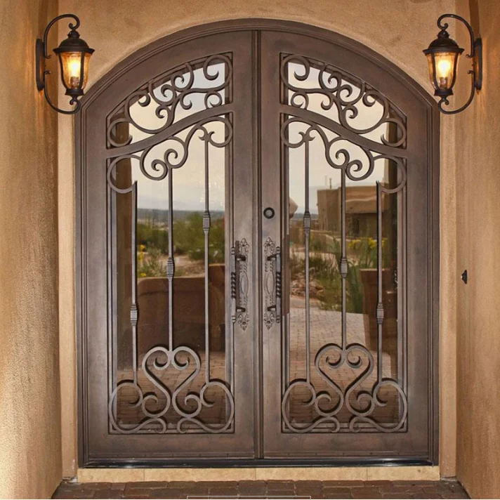 Single Door Iron Gate Designs Double Door Iron Gates Model Wrought Iron 
