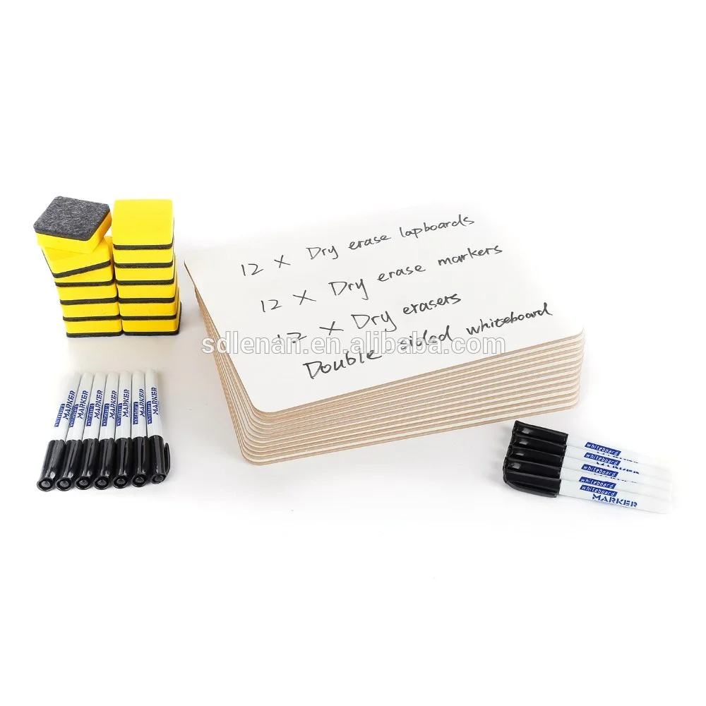 Customized Cheap Student Dry Erase Lapboard Double Sided Frameless Kids