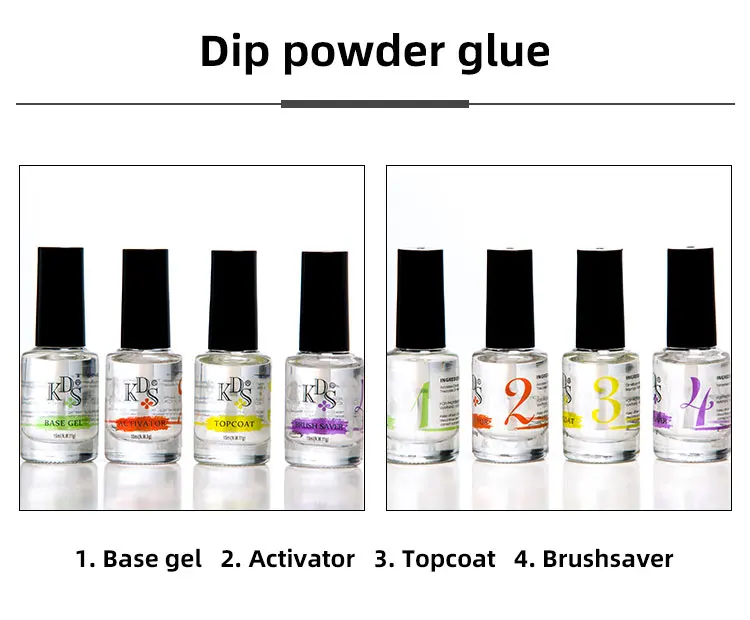 Oem Customer Logo High Quality Dip Powder Nail 1l Kds Soak Off Non Wipe
