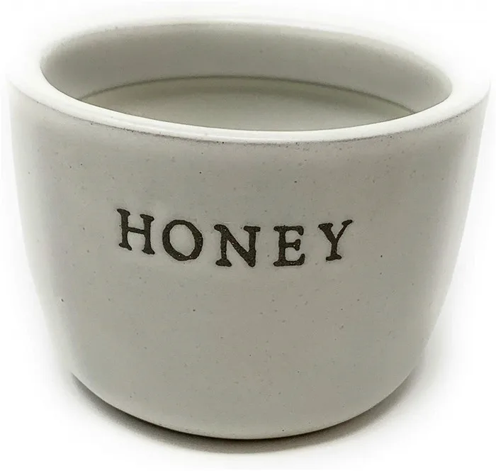 Ceramic Honey Pots Stoneware Honey Pot With Acacia Wood Dipper And Lid