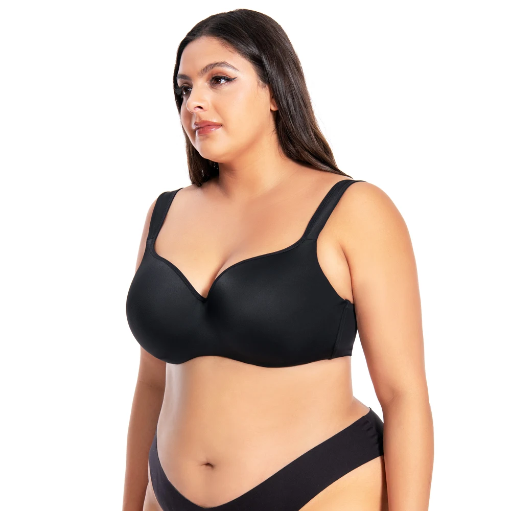 Plus Size Underwear Women Bra And Panty Set Push Up Underwire Plus Size Bras Big Cup For Women 