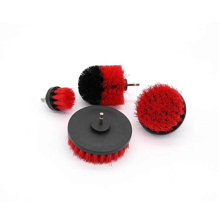 Pp Bristle Car Rim Cleaning Flat Brush For Drill With Wholesale Price