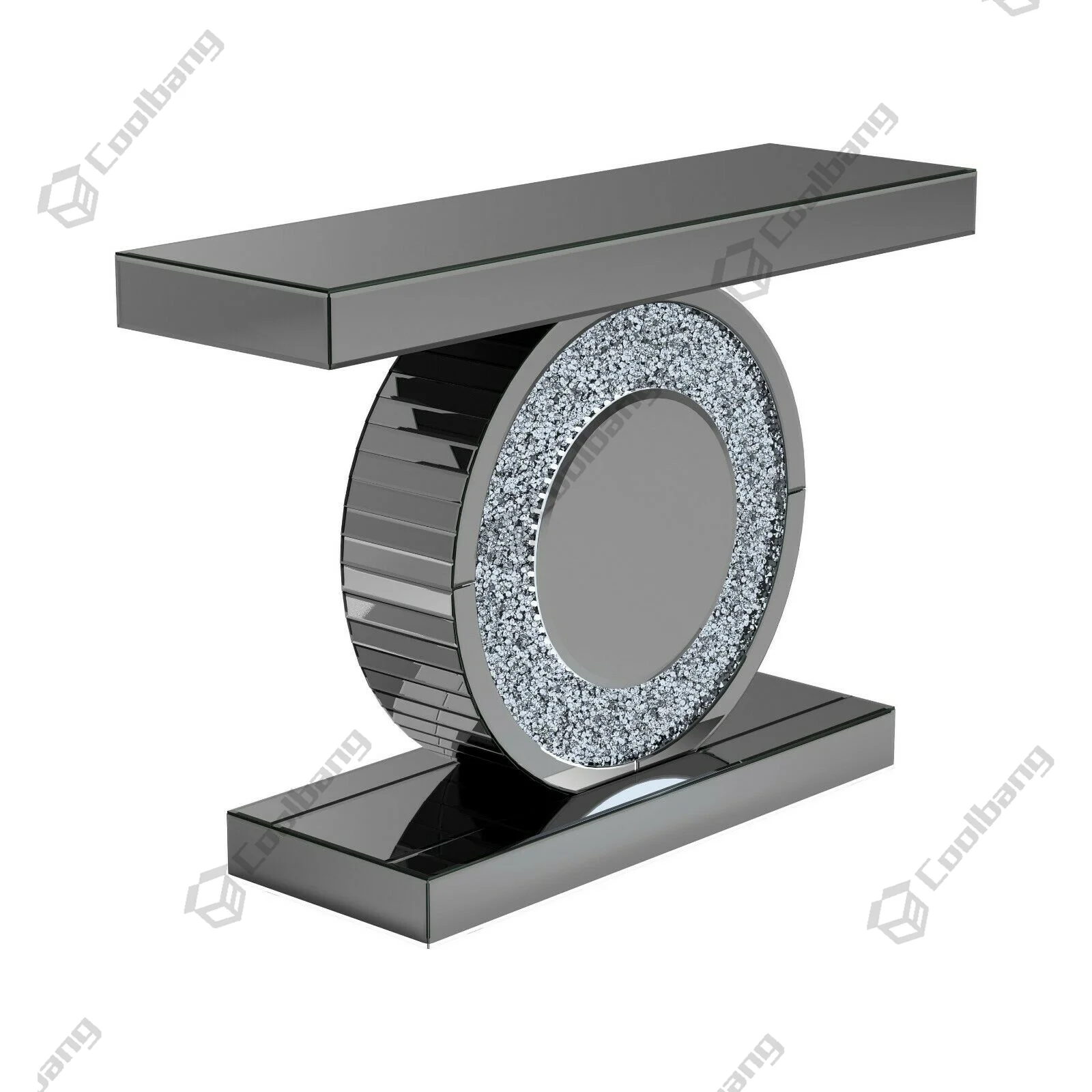 Wholesale Mirrored Living Room Crushed Diamond Led Console Table Buy