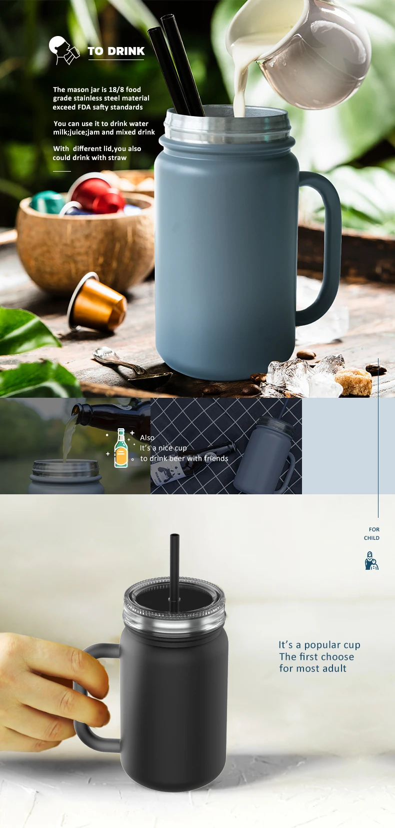 Metal vacuum mason jars cups wholesale.jpg