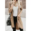 Wholesale Women Cardigan Long Sleeve Knitted Sweater Cardigan with Pockets