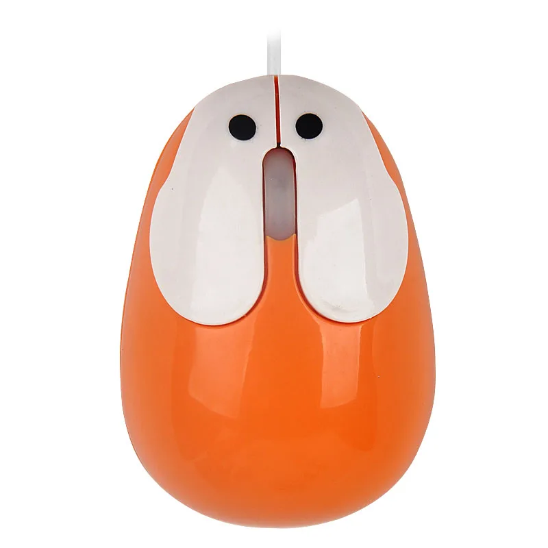 Cartoon Rabbit USB Optical Mouse Comfortable Hand Feel the hare wired Mouse 3D Gaming Lovely Animal Mouse for Desktop PC Laptops