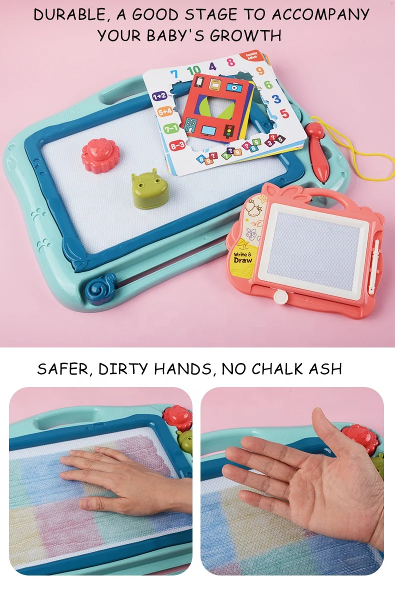 Reusable Educational Learning Plastic Drawing Board Toy Led Kids Writing Tablet