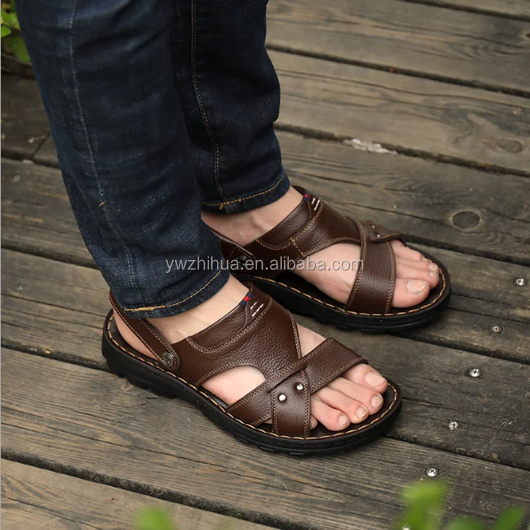 Groothandel Strand Sandalen Heren Lederen Sandaal - Buy Mannen Sandalen,Lederen  Sandalen,Mannen \u0026amp; #39 S Sandaal Product on Alibaba.com