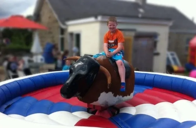 Round bouncy rodeo bucking bull mechanical bull machine riding