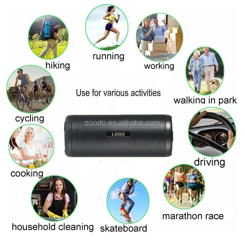 ZOODO Metal 10W Hi-fi Handsfree Bluetooth Speaker High End Stereo Wireless Bluetooh Speaker - ANKUX.COM