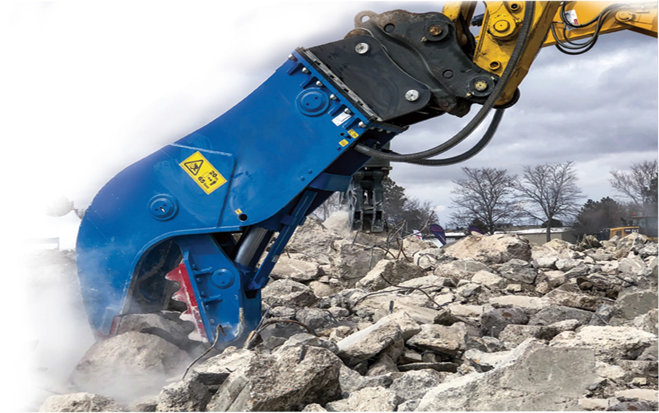 Rts Pulveriser Rock Crusher Concrete Crushing Excavator Attachment